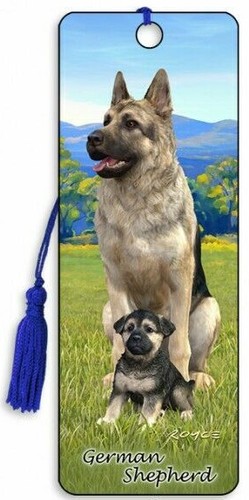 Bookmark german shepherd - 3d,