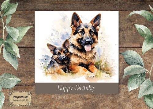 Dog 059 birthday card - birthday,