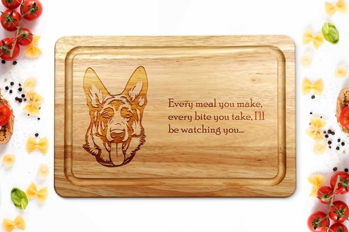German shepherd chopping - |,
