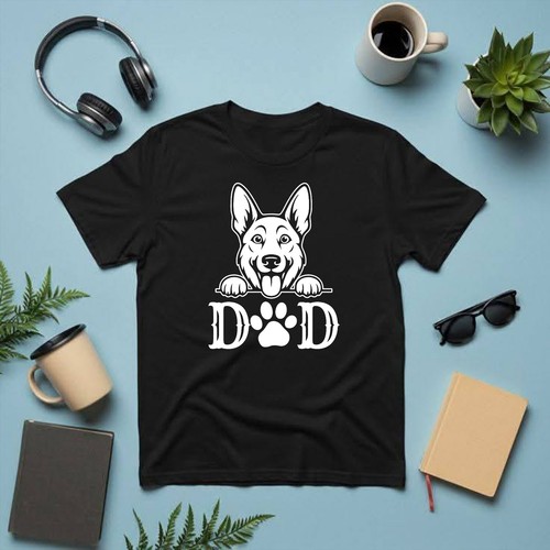 Dog dad german shepherd - dad,