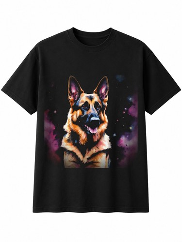 Watercolour german shepherd - watercolour,