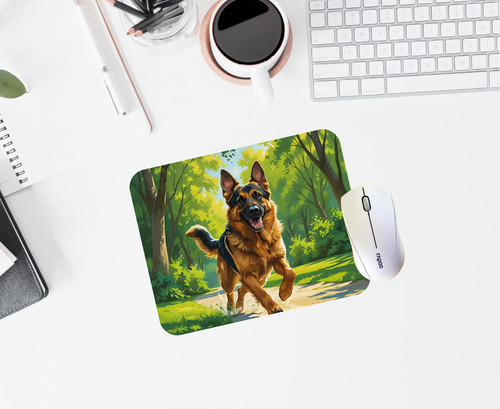 German shepherd dogs mouse - dogs, mat