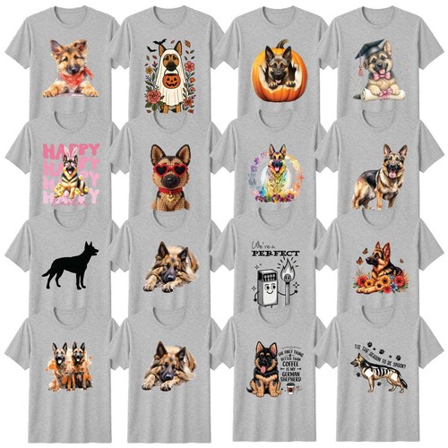 Watercolour dog shirt german - watercolour,
